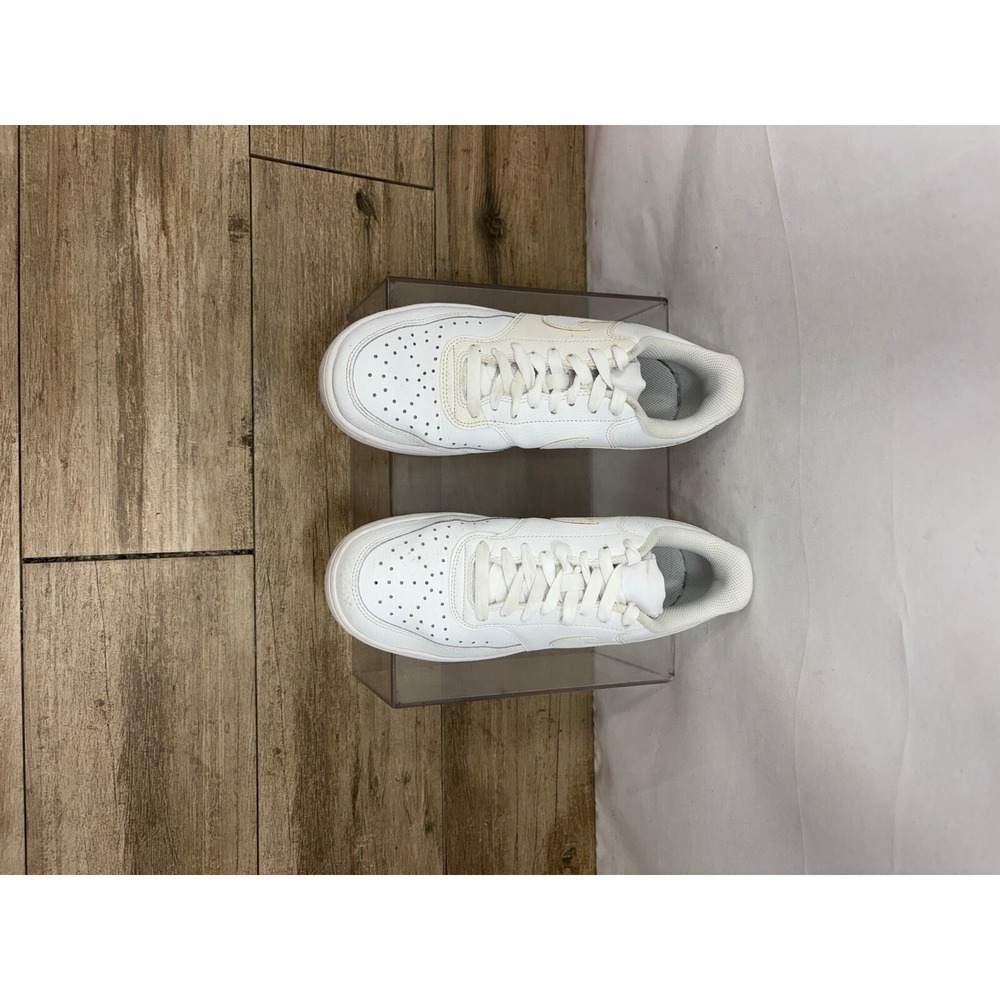 Nike Court Vision Low Sneakers‎ White Leather Casual Shoes Women's - Picture 3 of 10
